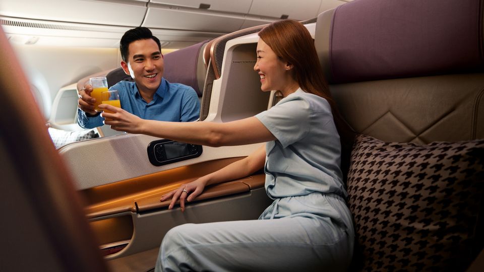 Singapore Airlines' long-range business class.