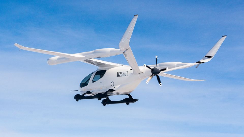 The Beta Alia is a compact, battery-powered electric plane.