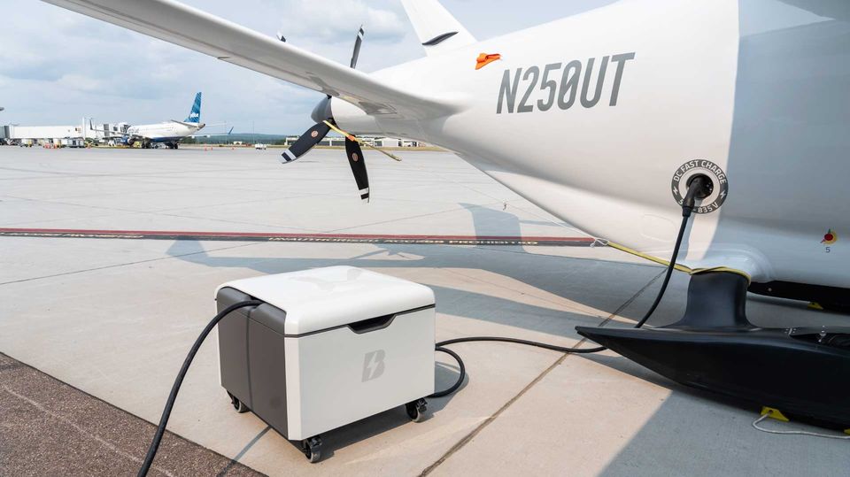 The Beta Alia is a compact, battery-powered electric plane.