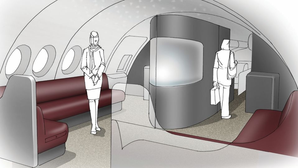 Another concept treatment for The Lobby.. Etihad Design Consortium