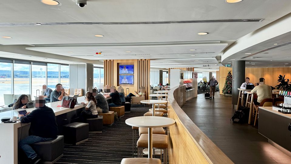 Natural light streams in to much of the lounge.