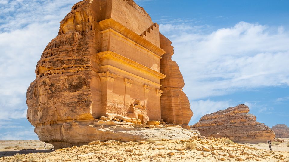 The archaeological site of Hegra is one of AlUla's unexpected wonders.