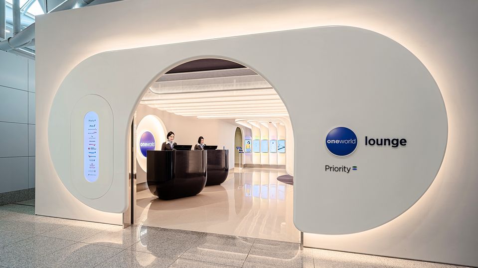 The Oneworld Lounge at Seoul's Incheon Airport.