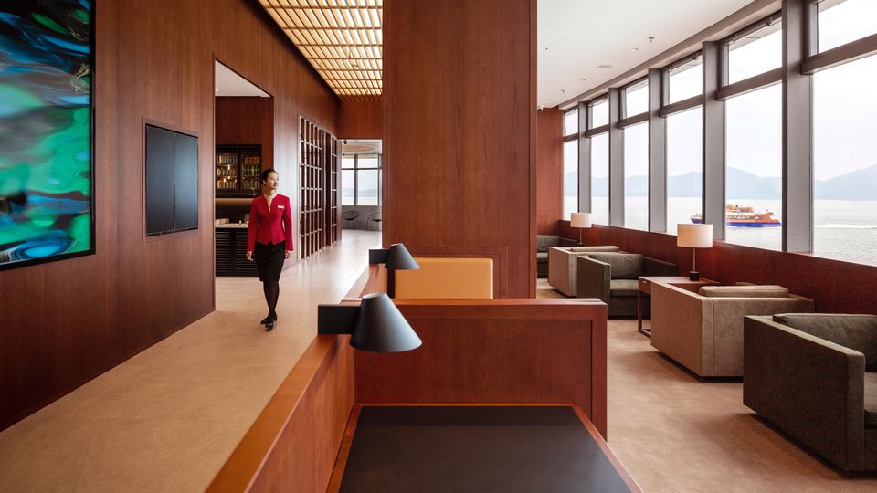 Cathay Pacific's one-of-a-kind Shekou Lounge.