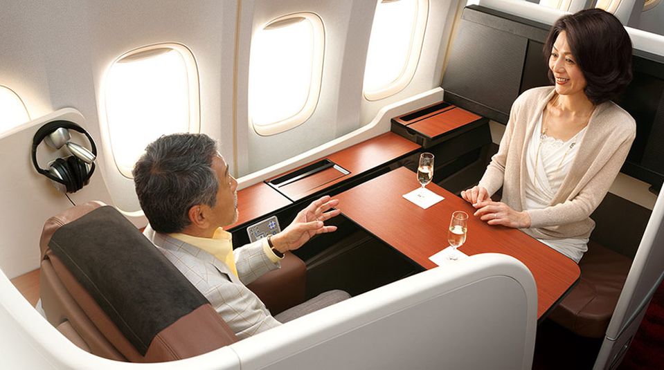 First class guests can also dine with a companion in a single suite.
