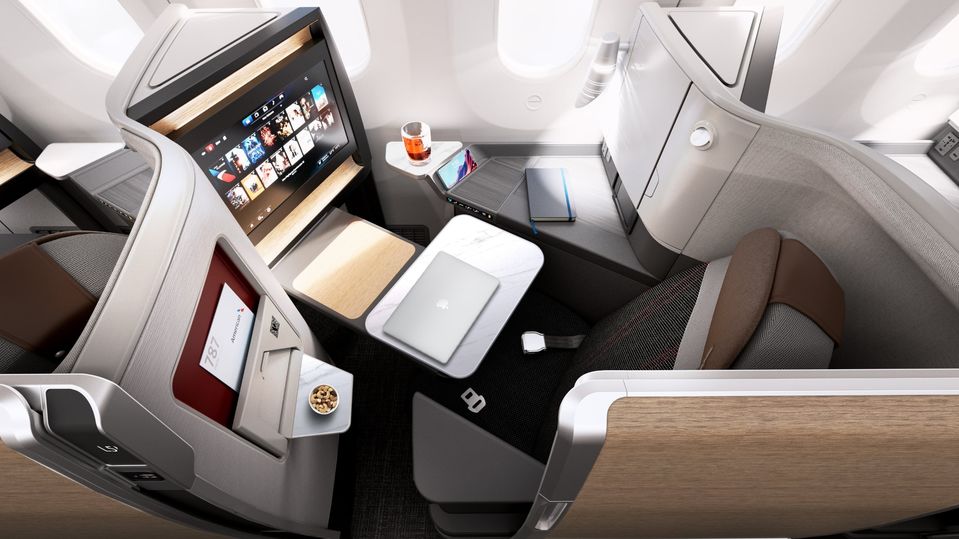 American Airlines' Boeing 787 Flagship Business Suite.