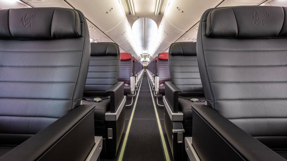 Virgin Australia is steadily rolling out a new 737 business class seat.