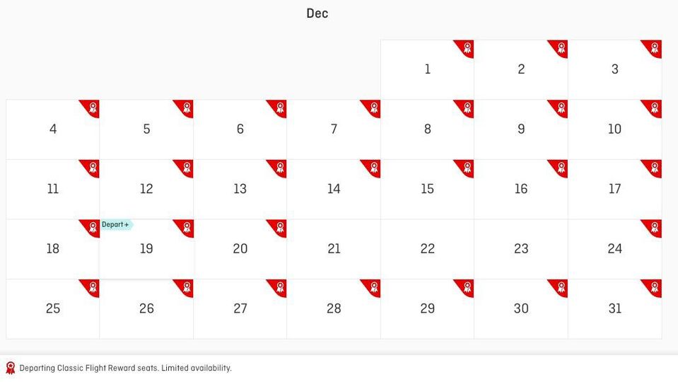 Qantas makes points-based award seats available 353 days in advance.