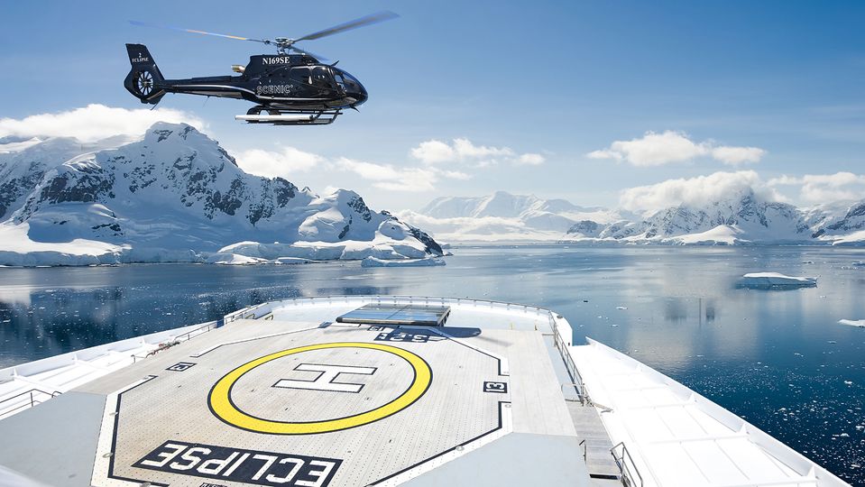 Scenic Eclipse II boasts not one but two onboard helicopters.
