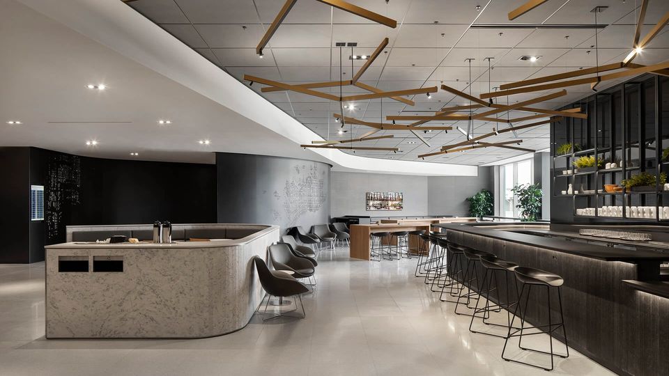 The Air Canada Cafe lounge concept, seen here at Toronto.
