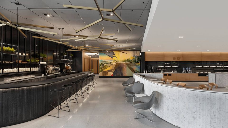 The Air Canada Cafe lounge concept, seen here at Toronto.