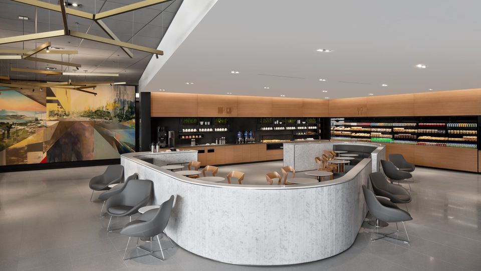 The Air Canada Cafe lounge concept, seen here at Toronto.