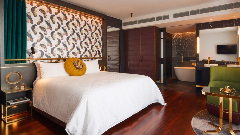 Embrace the sweet life in this QT Luxe King Room.
