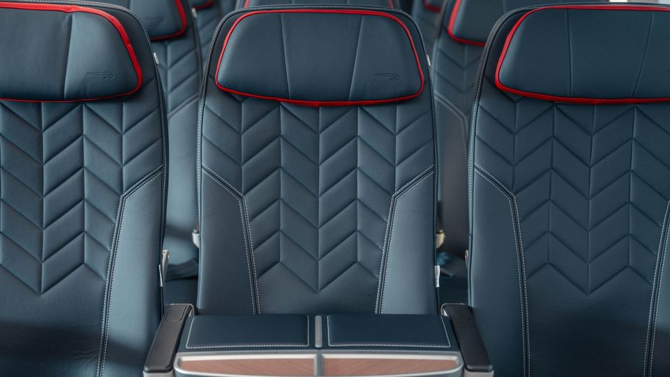 The new British Airways Club Europe business class seat.
