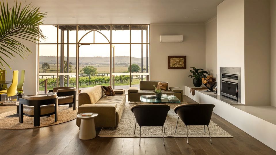 The estate is less than an hour's drive from the Melbourne.