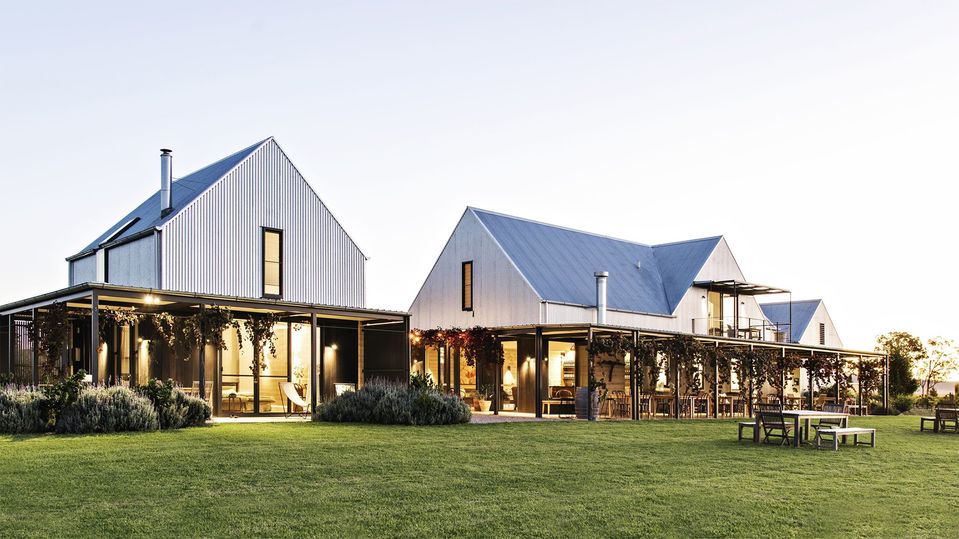 Accommodation is either side of the estate's central cellar door.