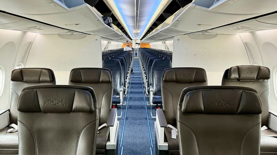 One of the airline's newly-refurbished Boeing 737s.