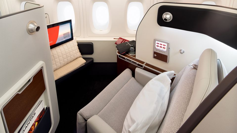 Qantas first class will be the finest way to jet over to South Africa.
