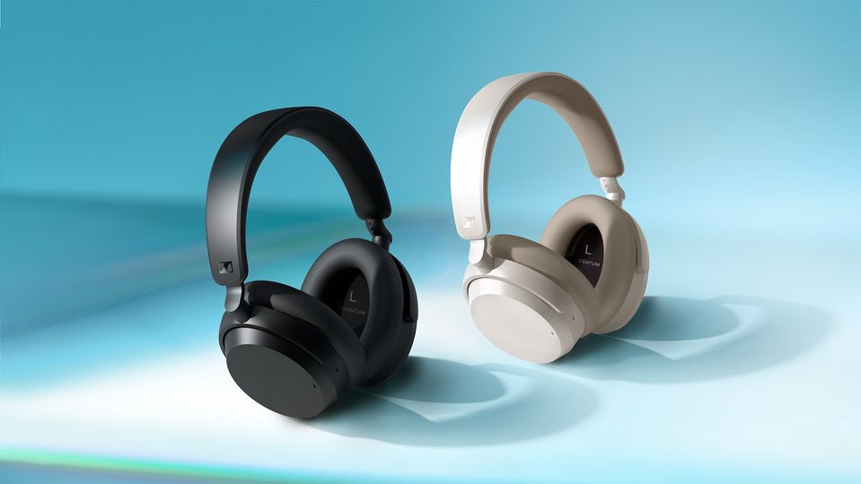 Accentum headphones are available in white or black.
