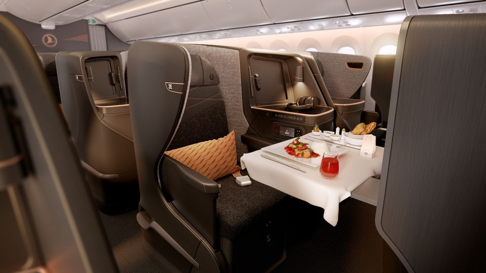 Turkish Airlines business class.
