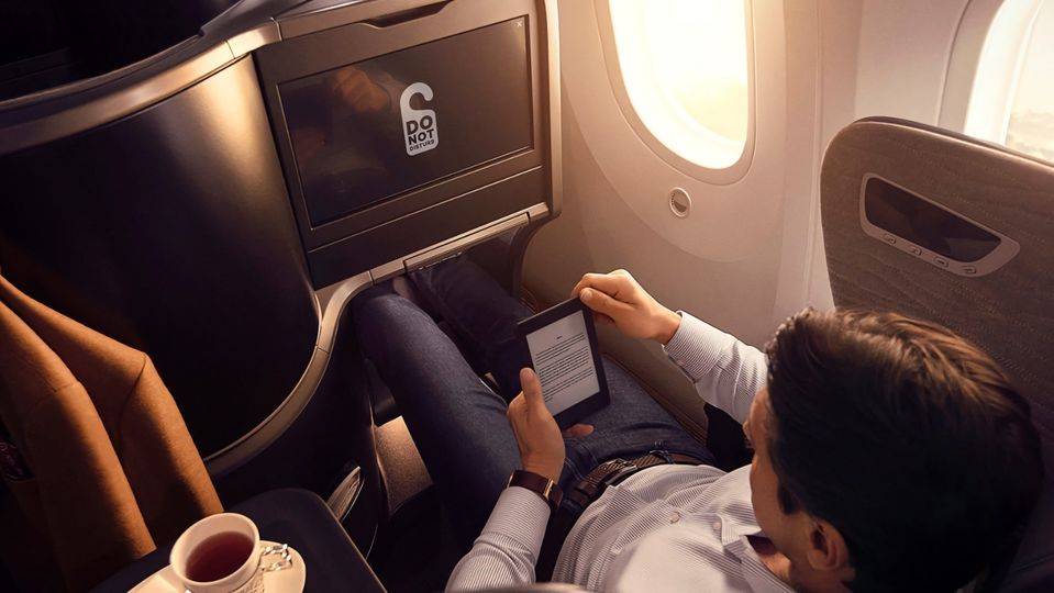 Turkish Airlines business class includes free WiFi.