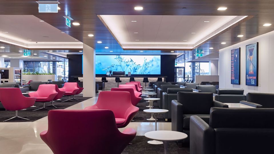 Air New Zealand's Melbourne lounge.