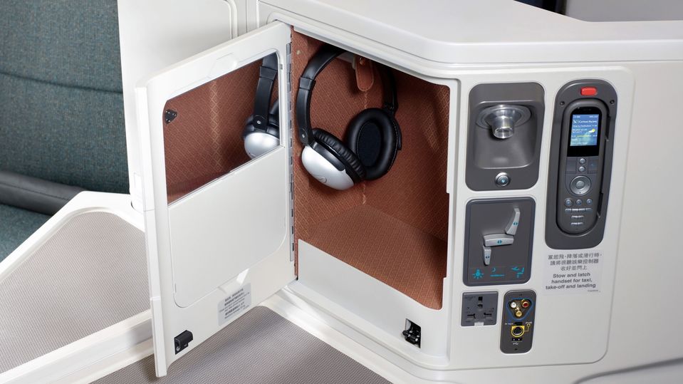 Cathay Pacific's A330 and 777 business class.