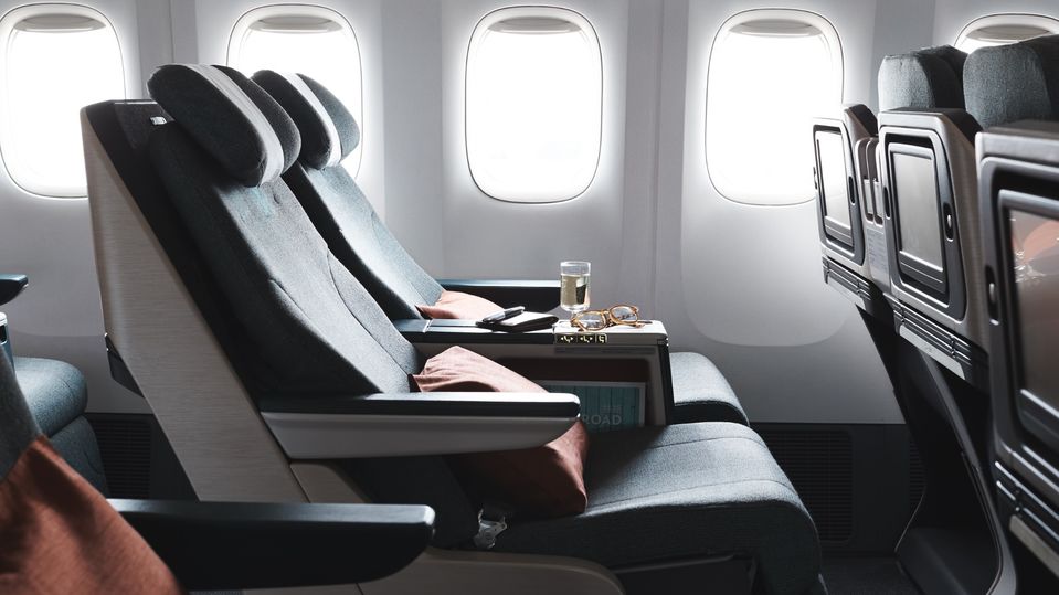 Cathay Pacific's most common regional business class.