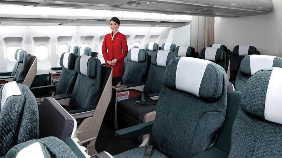 Cathay Pacific's most common regional business class.
