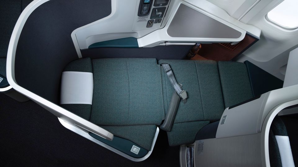 Cathay Pacific's A330 and 777 business class.