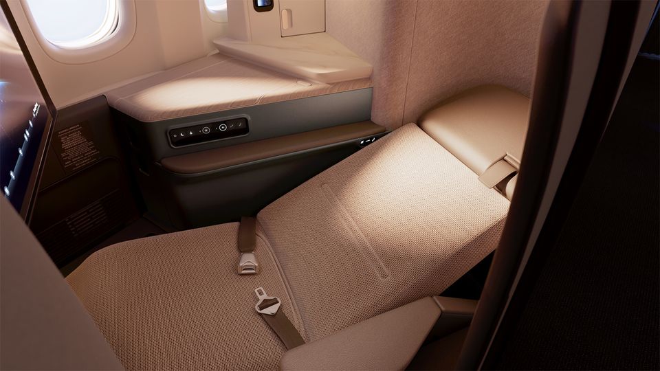 Cathay's new Aria business class suite.