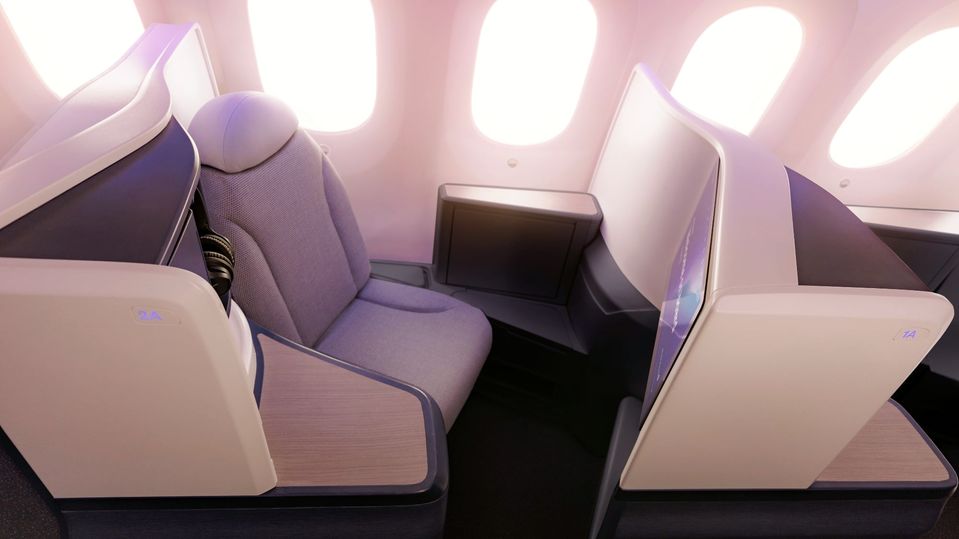 Seats with a view: Air New Zealand's 2024 Business Premier class.