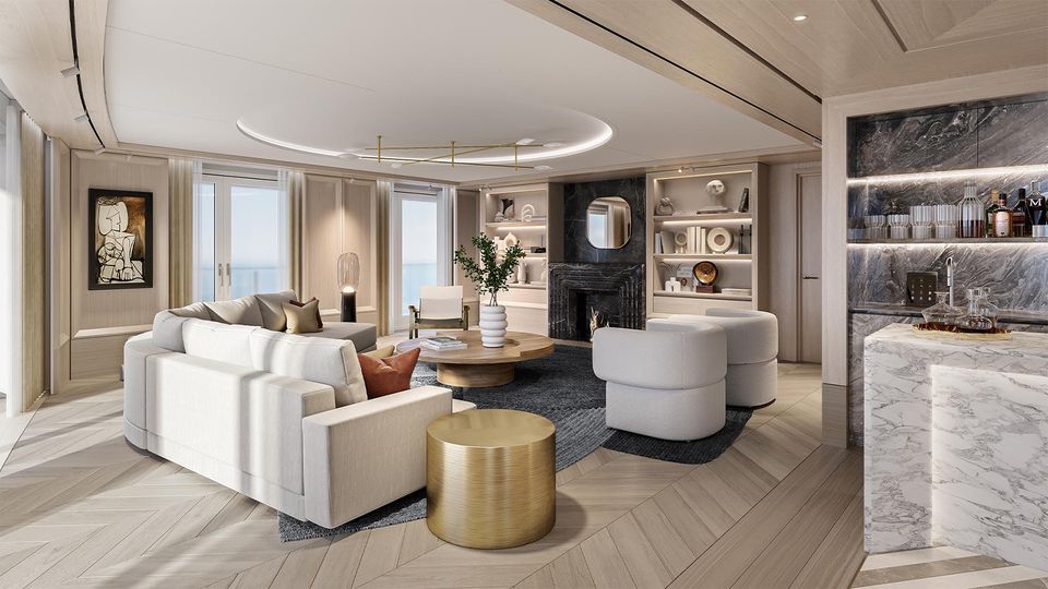 Seven Seas Grandeur's exquisite Regent Suite.