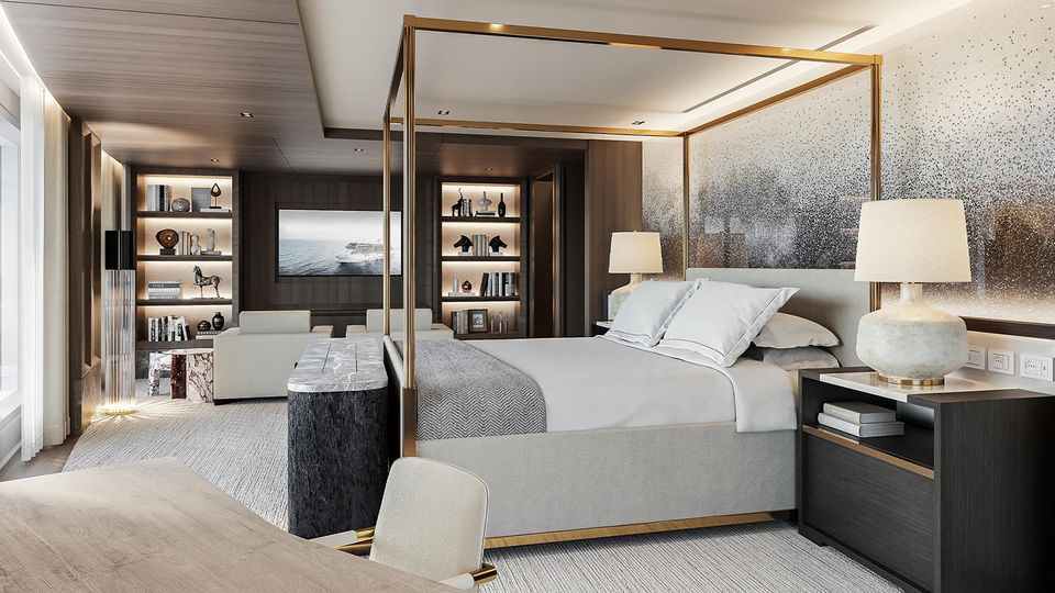 Decor looks more high end hotel than suite at sea.