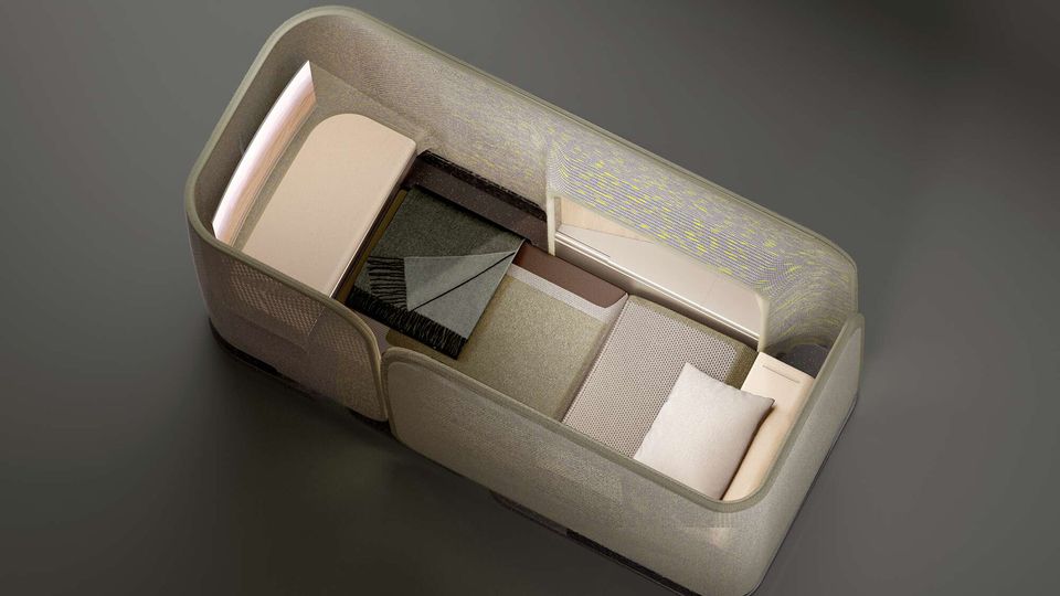 A sliding privacy door closes at the push of a button.