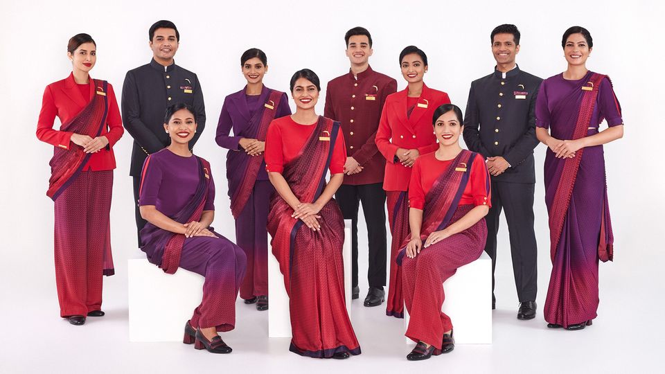 Air India's newly-launched uniform.