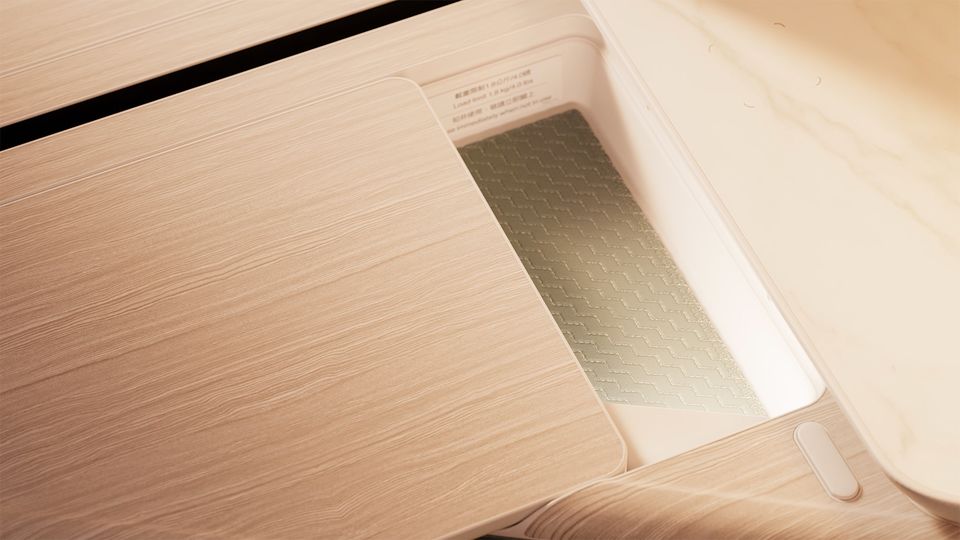 Thoughtful lighting is a hallmark of Cathay Pacific's new Aria Suites 777 business class.