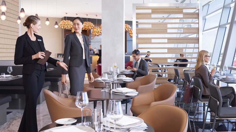 Access to the Flagship Lounge first class dining room could be a perk of your Flagship Suite Preferred booking.