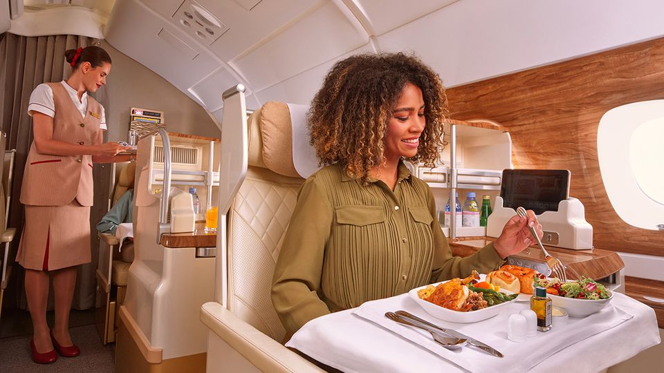 Once upgraded, you'll receive all the benefits of that class of travel (bar additional miles).