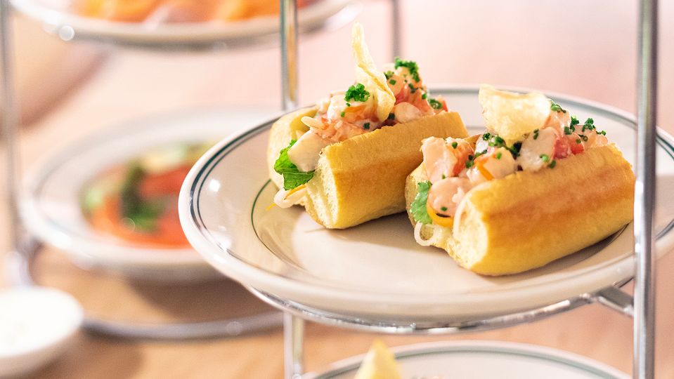 Succulent lobster rolls, ready to bite into.