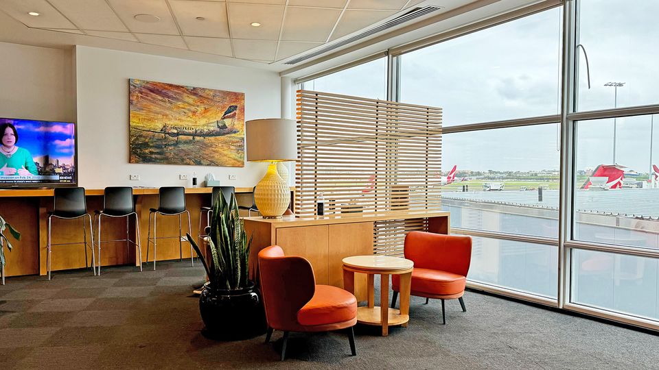 Rex Airlines' Sydney lounge.