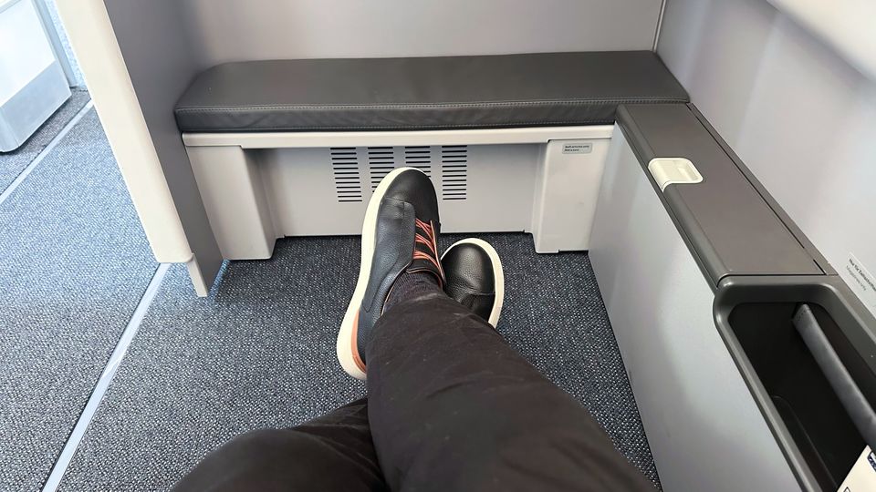 No shortage of legroom in Lufthansa's A350 Allegris business class suites.