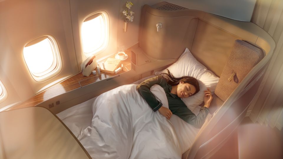 Cathay's 777-300ER jets will lose first class as part of the Aria Suites overhaul.