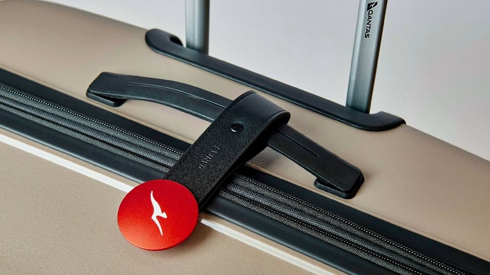 The new-look Qantas luggage tag is intended for carry-on bags.