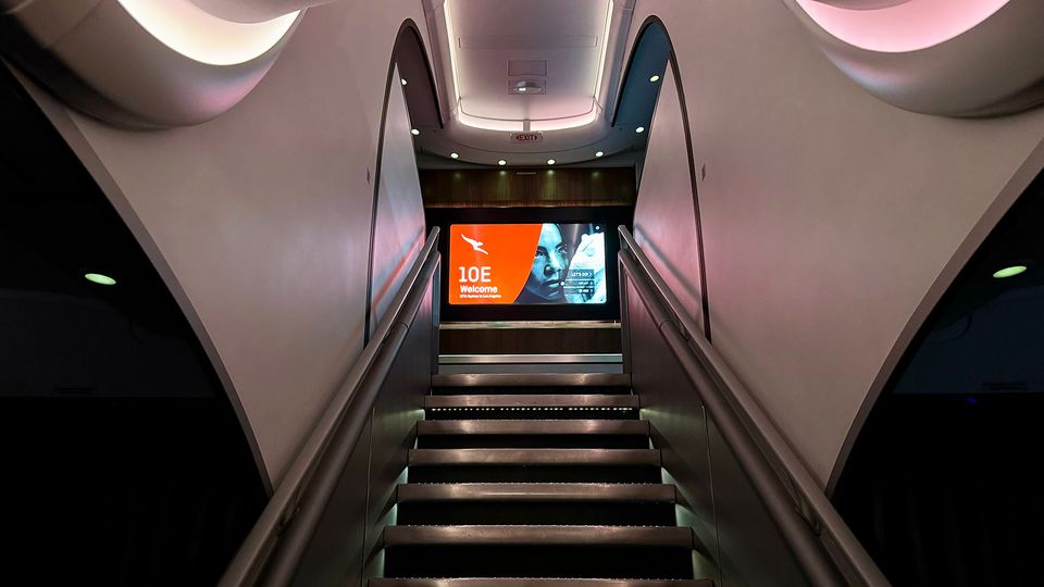 Business class is located on the A380&rsquo;s upper deck.