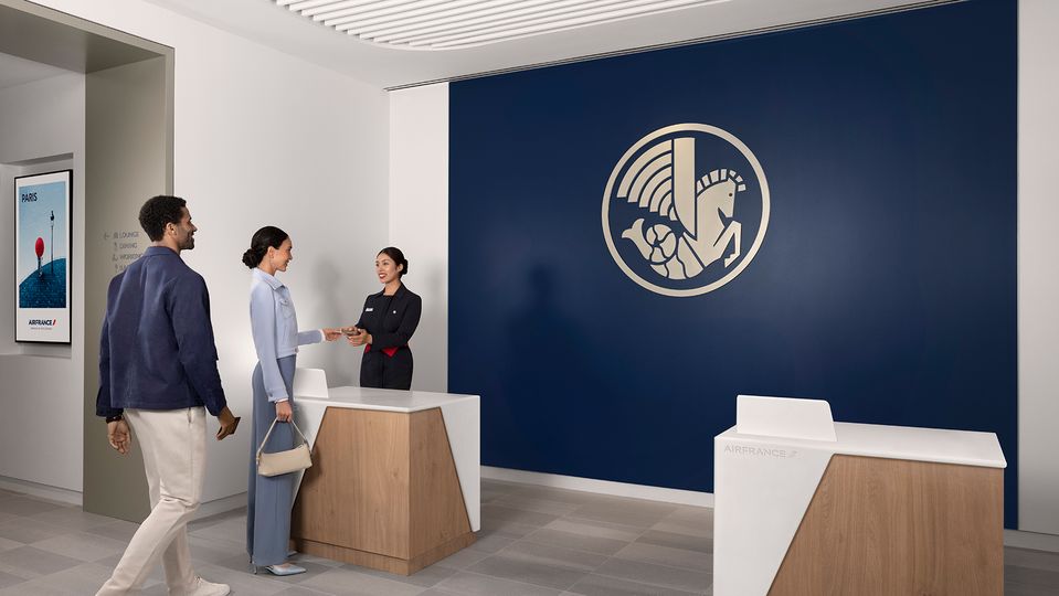 The new Air France lounge at LAX.