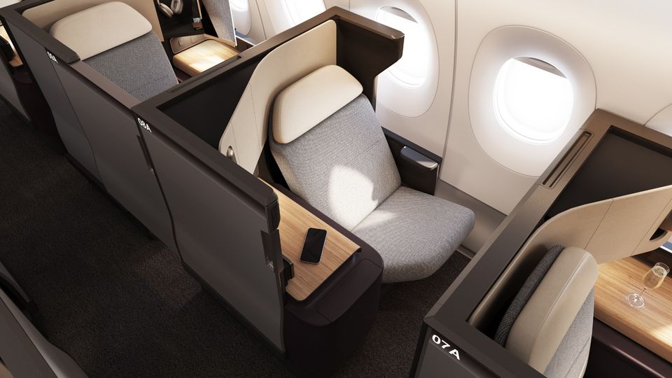 The A350-1000s which will replace today's A330s will have an identical business class to the ultra-long range Project Sunrise A350 fleet.