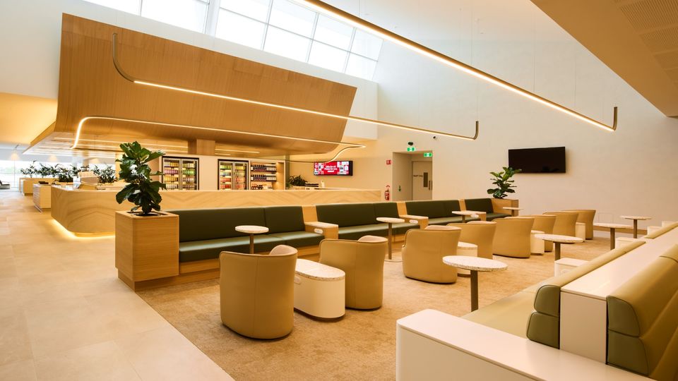 Adelaide's new Qantas Club.