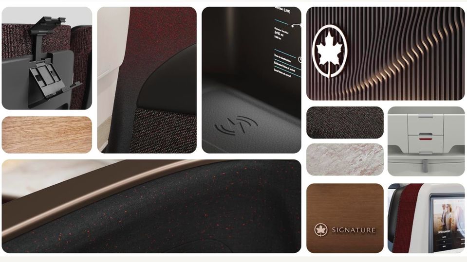 Some clues towards Air Canada's new 'Glowing Hearted' design standard.