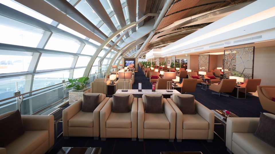 Emirates' new Bangkok lounge.